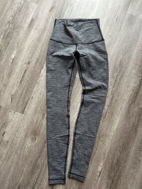 lululemon athletica Gray High-Rise Seamless Leggings